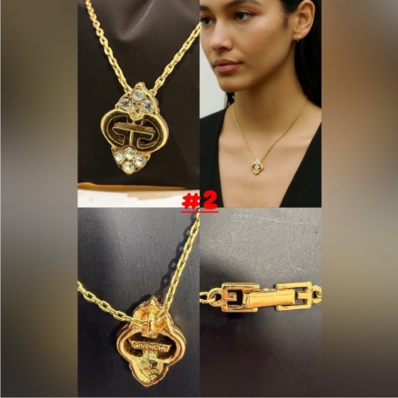 Givenchy Gold and Crystal Necklace